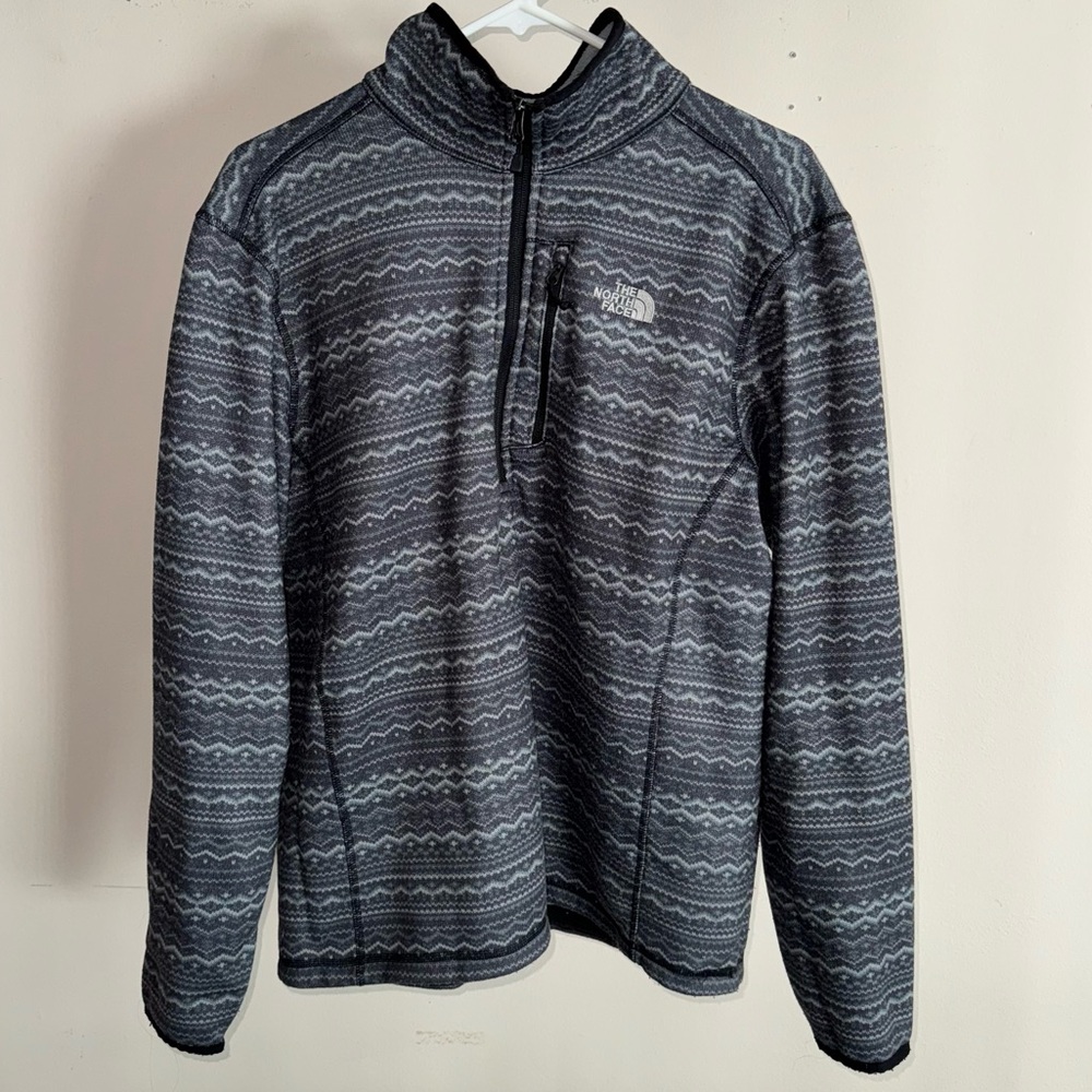 The North Face Fleece Quarter 1/4 Zip Fleece Sweater Men’s Medium Multicolor